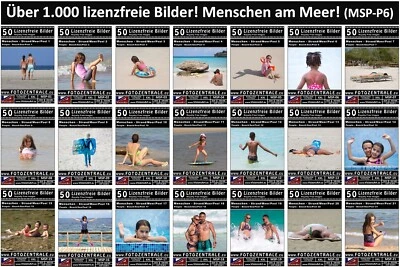 1050 Lizenzfreie Profi-Bilder Menschen Meer Royalty Free Photoshop 3 DVD!NP399,- - Bild 1 von 4