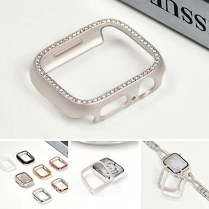 Fr Apple Watch 9 8 7 6 5 4 SE 45/44/42/41/40mm Glitter Diamond iWatch Bling Case - Picture 1 of 16
