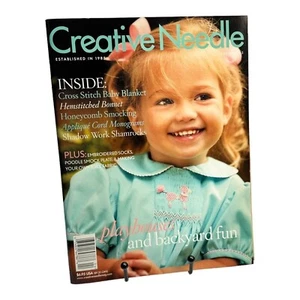 Creative Needle Smocking Embroidery Magazine April 2005 With Pattern - Picture 1 of 2