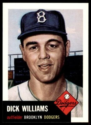 1991 TOPPS ARCHIVES 1953 DICK WILLIAMS . BROOKLYN DODGERS #125 - Image 1 of 2