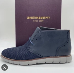 Johnston & Murphy Holden Knit Chukka Boot Blue Men's Sz. 11M - Picture 1 of 10