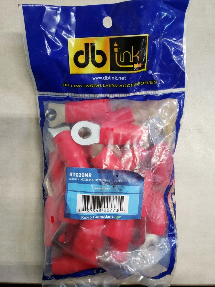 DB Link RT020NR Nickel Plated Terminals - 20 pcs - Image 1 of 3