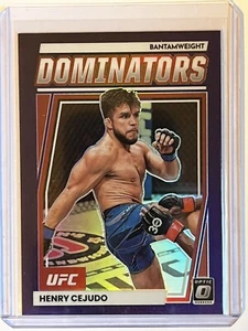 2023 Panini Optic UFC Purple Dominators Henry Cejudo #24 casi nuevo/como nuevo - Imagen 1 de 2