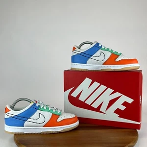 New NIB Big Kids Nike Dunk Low Nike 101 Shoes Sneakers DX3363-100 Size 7 Y - Picture 1 of 12