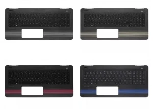 HP Pavilion 15-AU TPN-Q172 Q175 Palmrest Case Clavier Backlit Stripes - Afbeelding 1 van 5