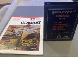 Combat Atari 2600 With Manual - Untested - Picture 1 of 5