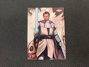 2025 Topps Chrome Star Wars Galactic Graffiti #GG-15 Obi-Wan Kenobi - Picture 1 of 8