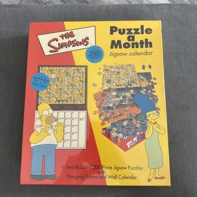  Les Simpson - Puzzle Un Mois - Calendrier Puzzle - 2001 - Neuf scellé - Photo 1/4