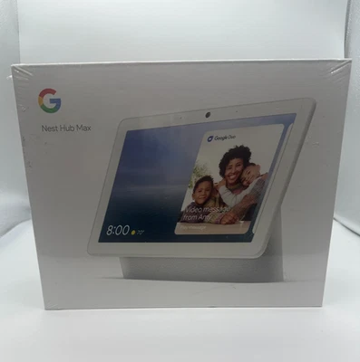Google Nest Hub Max Smart Speaker Display 10" Chalk Google New Sealed - Image 1 of 4
