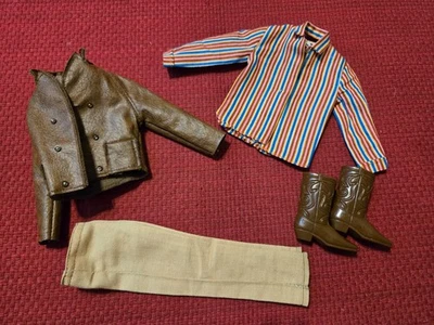 TRAJE VINTAGE BARBIE KEN "RALLY GEAR" COMPLETO #1409 1969 ALGUNOS TLC Foto 1 de 4