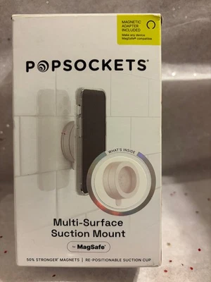 PopSockets Multi-Superfície, Suporte de Telefone de Sucção Magnética Reposicionável com MagSafe - Imagem 1 de 4