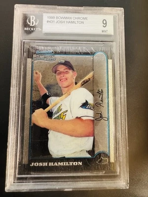 1999 Bowman Chrome No431 Josh Hamilton Beckett BGS 9 как новая - Изображение 1 из 2