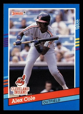 Alex Cole 1991 Donruss #383b Cleveland Indians FREE SHIPPING *089 - Image 1 of 2