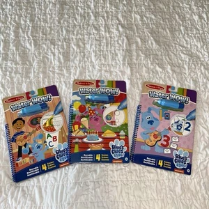 New set of 3 books Melissa & Doug Blues Clues And You Water Wow learning Bundle - Picture 1 of 7