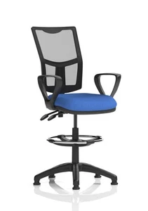 Eclipse Plus Ii Mesh Chair Blue Loop Arms Hi Rise Kit KC0267 - Afbeelding 1 van 1