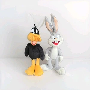 Juguete de peluche vintage Looney Toons Bugs Bunny 1994 Pato Lucas 2000 - Imagen 1 de 4