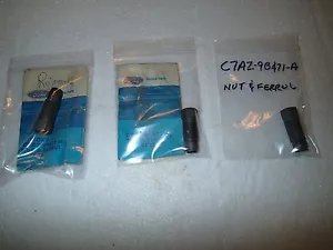 (3) Vintage NOS Ford C7AZ-9B471-A Smog Tube Nut And Ferrules - Picture 1 of 1