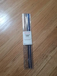 NEW Office Depot Brand Magnifying Ruler, 12", Clear $15 SHIPPED - Picture 1 of 1