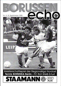Rl 1995/96 Tenis Borussia Berlín - FC Rojo Blanco Erfurt, 08.09.1995