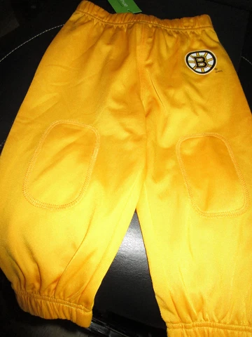 NWT REEBOK NHL HOCKEY BOSTON BRUINS YOUTH SWEAT PANTS GOLD 18M MONTHS Cover