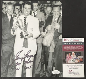 GARY PLAYER SIGNED AUTOGRAPH JSA COA 8X10 PHOTO MASTERS WINNER HALL OF FAME - Picture 1 of 1