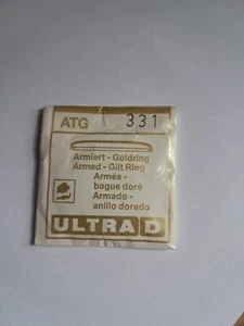 Uhrglas - Armbanduhr -Flume Ultra D - ATG - Armiert Goldring - ver. Größe - Bild 1 von 1