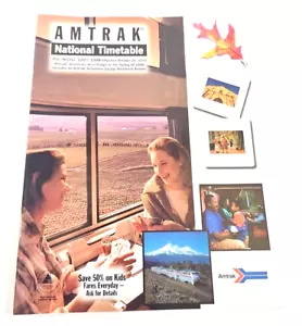 Amtrak National Timetable Fall Winter 1997 1998 Effective 10/26 Passenger Rail - Picture 1 of 2