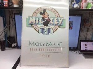 WALT DISNEY CO POSTER 60th Ann 1928 1987 Mickey Mouse Film Sixty Years With You - Picture 1 of 19