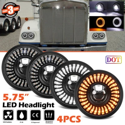 Faros LED proyectores 5,75 halo de arranque para Kenworth W-900A W900A Peterbilt 359 Foto 1 de 4