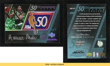 2007 Upper Deck UD Black 50th Anniversary White 1/1 Robert Parish Patch Auto HOF
