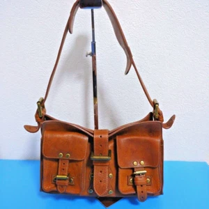 Vintage Mulberry Brown LeatherShoulder Bag Crossbody 17.5 x 20 x 7cm - Picture 1 of 13