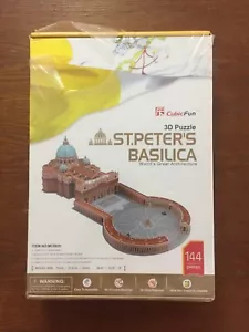 CubicFun 3D Puzzle - St. Peter's Basilica - MC092h - 144 Pieces - New - Picture 1 of 15
