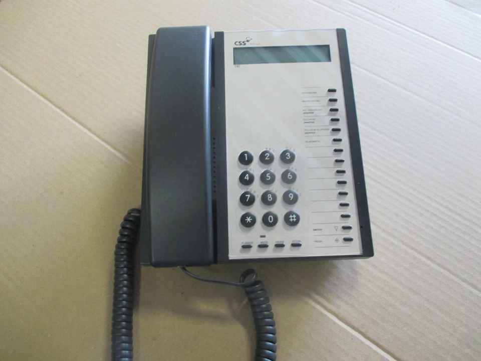 Tiptel Css Telecom 140 1080240 Black White - Telefon Phone Telephone Telefoon - Bild 1 von 2