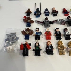 31 Lego DC & Marvel Super Heroes Minifigur Minifiguren Lot-Falcon Batman ANSEHEN - Bild 1 von 5