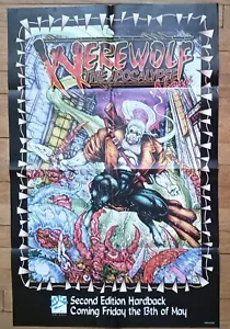 Werwolf The Apocalypse Promo Poster for Second Edition Hardcover RPG White Wolf - Bild 1 von 7