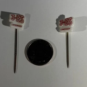 Menge 2 3-ES Limonade Getränk Niederländisch Vintage Stick Pin Anstecker Pins #49166 - Bild 1 von 3