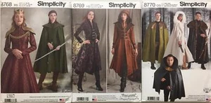 Simplicity Costumes Cosplay Steampunk Capes Coats Pattern Misses Men UPICK New - Picture 1 of 9