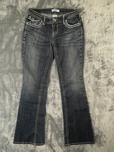 Bongo Jeans Womens Sz 7 Blue Vintage Flare 90's jeans - Picture 1 of 10