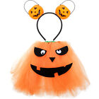  Girls Halloween Party Costume Pumpkin Bucket Headband Apparel