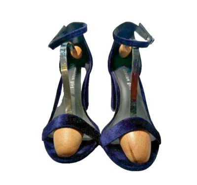 Madden девочка Bella Royal синий бархат блок каблук туфли размер 10 - Изображение 1 из 4