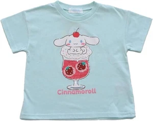 Sanrio Cinnamoroll Girls Short Sleeve T-Shirt Saxon Blue 120cm 47.2in - Picture 1 of 24
