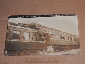 DODGE CITY KANSAS - 1912 ECHTFOTO POSTKARTE RPPC - ZUGWRACK NR. 565 - Nr. 12 - Bild 1 von 2