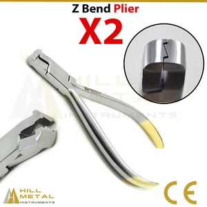 Dental Z-Bend Pliers Orthodontic Ligature Archwire Making Bending TC Step Making - Picture 1 of 4
