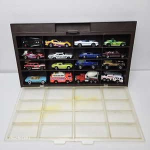 VINTAGE Hot Wheels 16 Cars With Case - Picture 1 of 1