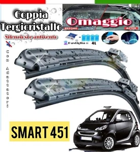 Kit Spazzole Tergicristallo Anteriori Per SMART 451 580 530 FLAT con adattatori - Foto 1 di 5