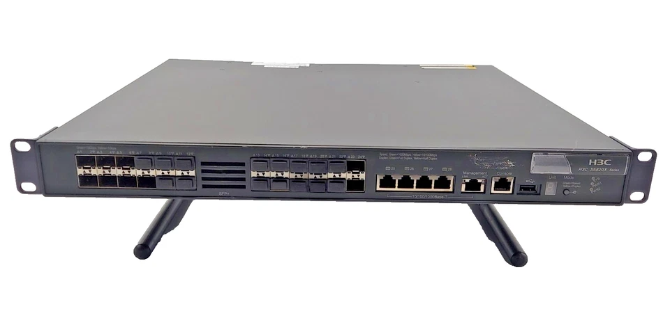 H3C S5820x-28s Network Switch 2xPSR300 PSU - Image 1 of 4