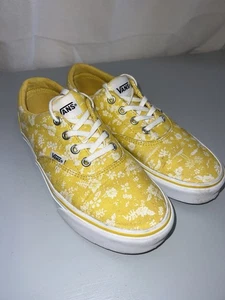 VANS Doheny Tropics, Floral Fuera de la Pared Amarillo Blanco Para Mujer Talla 7 - Imagen 1 de 5