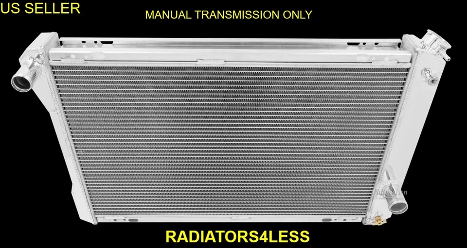 CHAMPION RADIADOR DE ALUMÍNIO 3 FILEIRAS 1982-1992 CHEVY PONTIAC CAMARO FIREBIRD MANUAL - Imagem 1 de 3