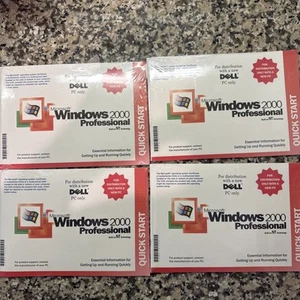 4 Pack Of Dell Microsoft Windows 2000 Professional Reinstallation CD W2K+SP3 New - Picture 1 of 2
