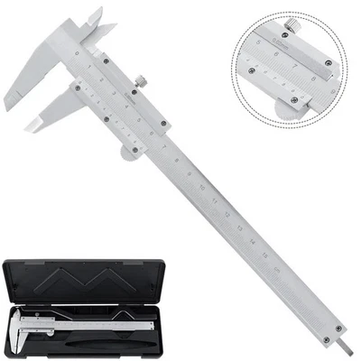 Medidor de profundidad Calibrador Vernier exterior acero inoxidable 150mm 6" - Image 1 of 4